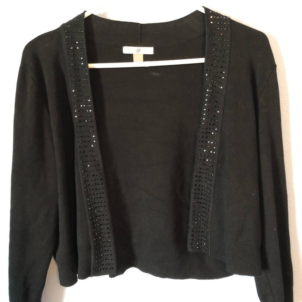 Black cardigan